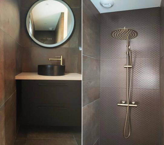 Maison contemporaine de plain-pied - piscine à 2 tours de roues de l'océan