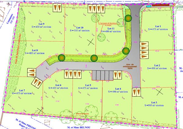 Terrain 484m² – BAUGE EN ANJOU