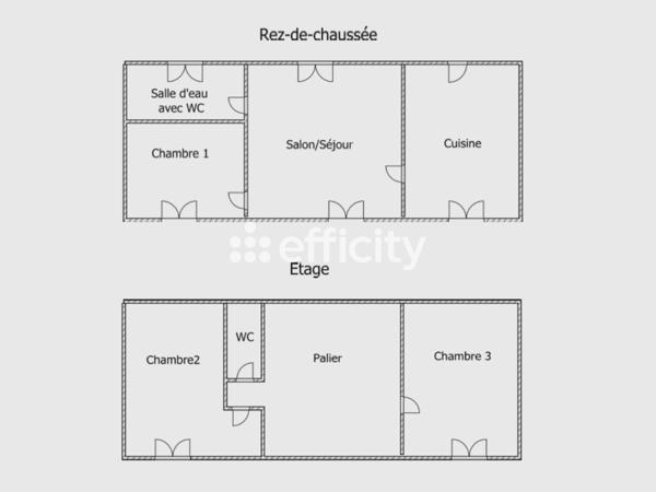 Maison 4 pièces - 105 m² Exclusivité efficity