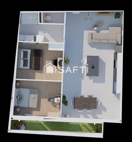 Appartement T3 67m2 LA VERPILLIERE