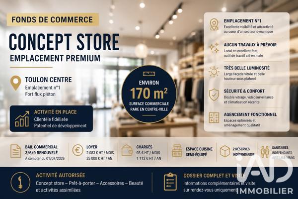 Divers Commerces à vendre 170 m² Toulon