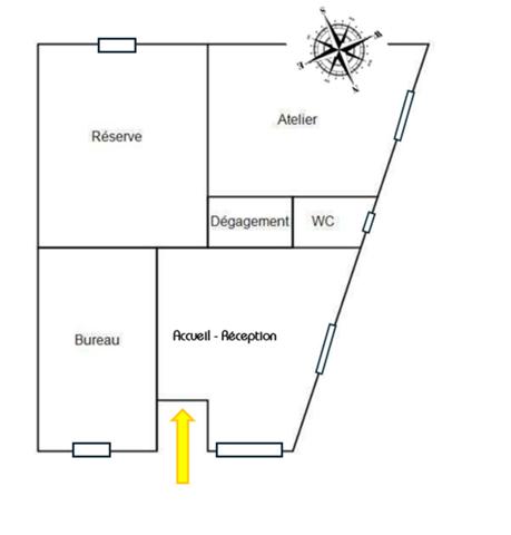 À VENDRE - Local commercial Nantes Toutes-Aides - Accès gare 49.16 m2 , Nantes