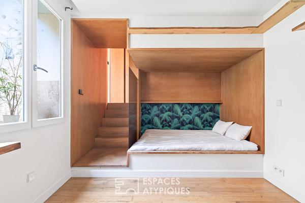 Appartement traversant avec deux terrasses et sauna – Place du Tertre