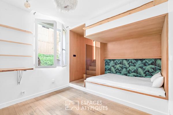 Appartement traversant avec deux terrasses et sauna – Place du Tertre