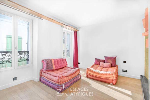 Appartement traversant avec deux terrasses et sauna – Place du Tertre