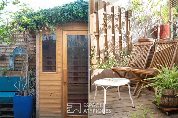 Appartement traversant avec deux terrasses et sauna – Place du Tertre