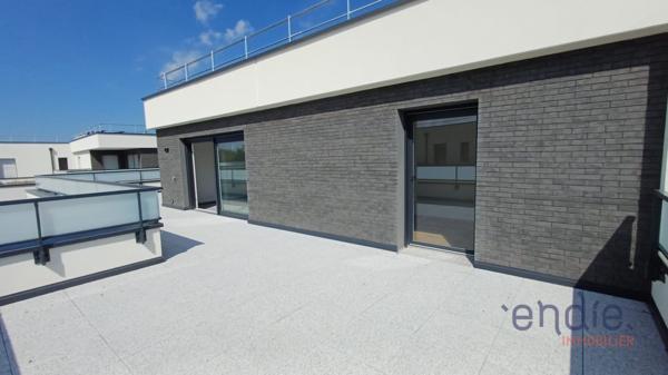 RESPIR'IMMO Altkirch by Endie vous propose ce superbe appartement 4 pièces en attique avec une terrasse exceptionnelle de 79 m² à Saint-Louis Neuweg.