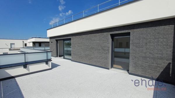 RESPIR'IMMO Altkirch by Endie vous propose ce superbe appartement 4 pièces en attique avec une terrasse exceptionnelle de 79 m² à Saint-Louis Neuweg.