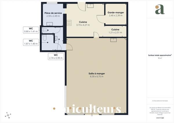 Commerce Cession de bail 95.00 m² Wissous