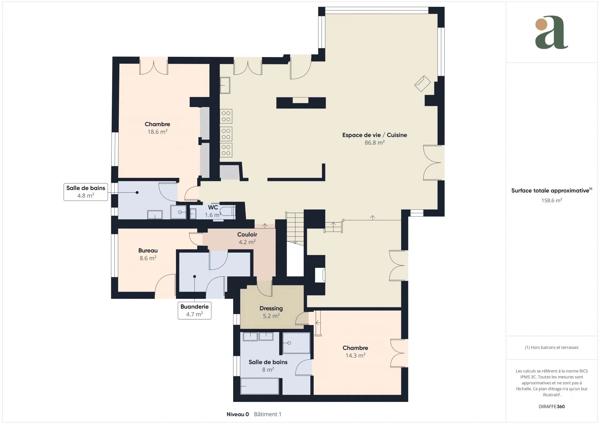 Belle propriété avec terrain, piscine/ poolhouse, dépendance à Rognes 13840