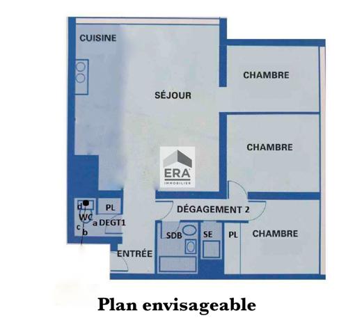 Appartement Paris 4 pièces 78.32 m2 dernier étage vue Tour Eiffel