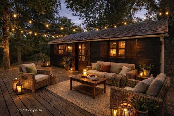 Chalet au calme absolu sur terrain de 1200m2