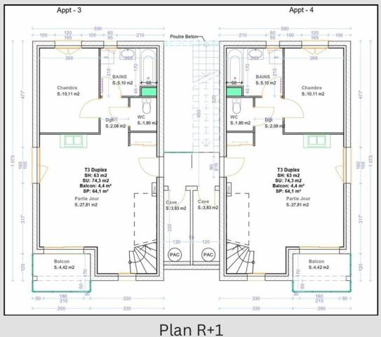 Vente / Appartement T3 à Cessy (01170)