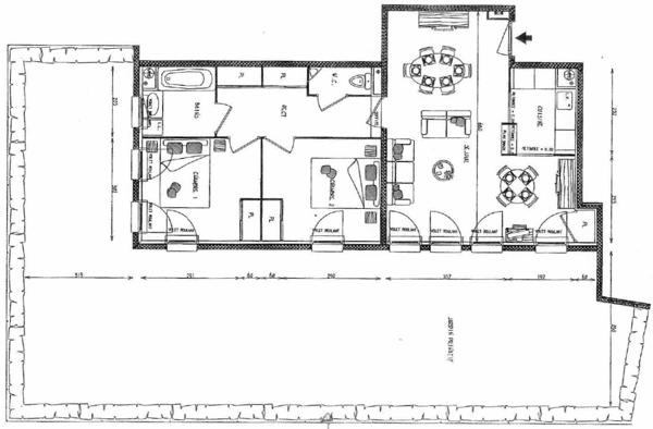 Appartement 3 pièces 68.42 m2