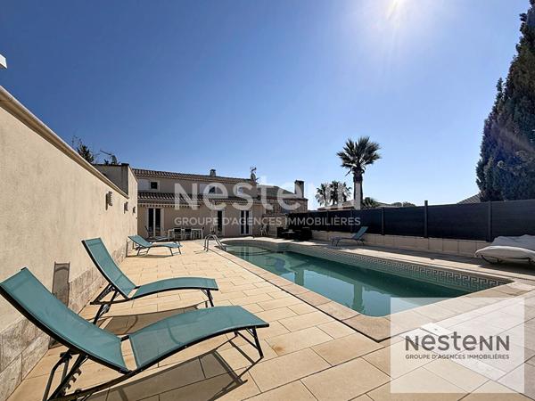 A vendre maison familiale de 7 pièces sur terrain de 980 m² avec piscine et garage au Domaine des Oliviers à Castelnau-le-Lez