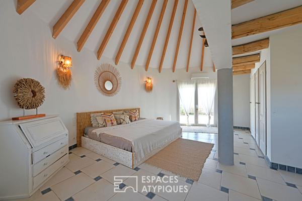 Maison de Gardian contemporaine en petite Camargue