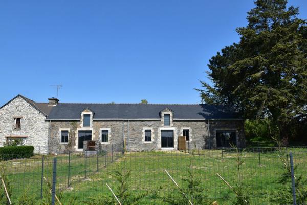 Longère à rénover, 94m2 sur terrain clos de 655 m2, SAINT MARTIN SUR OUST (56200)