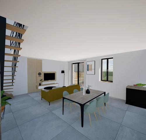 Longère à rénover, 94m2 sur terrain clos de 655 m2, SAINT MARTIN SUR OUST (56200)