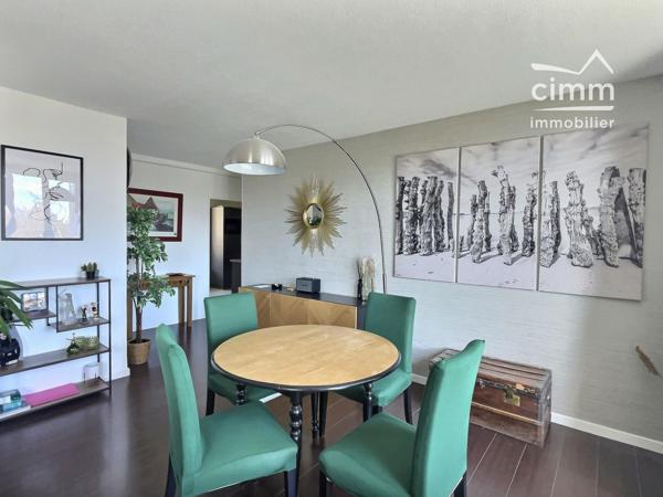 T3 de 66 m² situé rue de la Résistance à Seyssinet – Dernier étage, balcon avec vue dégagée