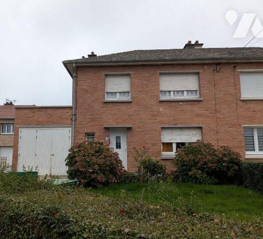 A VENDRE - Pas-de-Calais - ISBERGUES - MAISON A RAFFRAICHIR AVEC GARAGE ET JARDIN 3 CHAMBRES co...