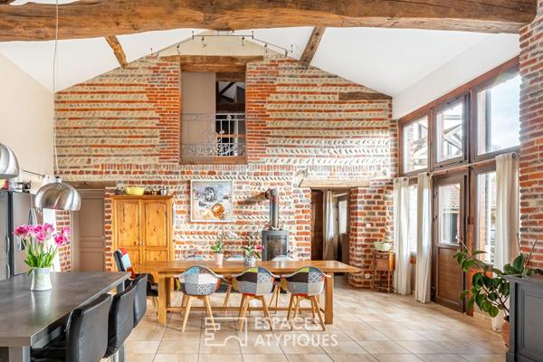 Ancienne ferme réhabilitée avec vue sur la nature
