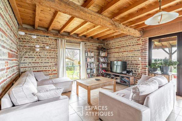 Ancienne ferme réhabilitée avec vue sur la nature