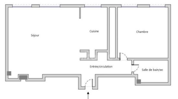 Dpt Seine Saint Denis (93), à vendre BAS-MONTREUIL limite VINCENNES, appartement T2 de 45 m² Sud-Ouest