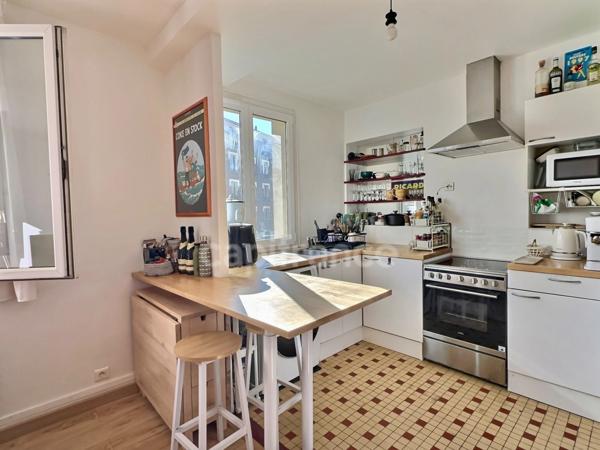 Dpt Seine Saint Denis (93), à vendre BAS-MONTREUIL limite VINCENNES, appartement T2 de 45 m² Sud-Ouest