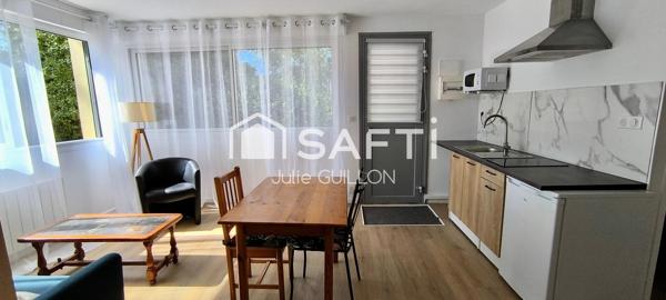 Studio 33m² rénové, parking & plages à pied !
