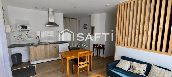 Studio 33m² rénové, parking & plages à pied !