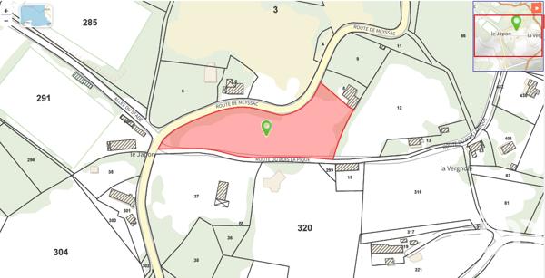 Terrain à vendre 1 385 m² Beynat