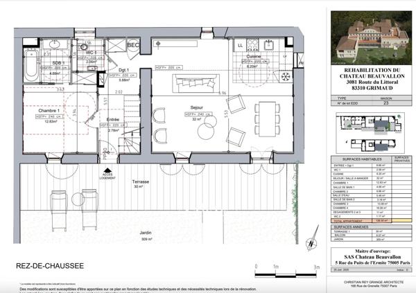 Grimaud, Maison 5 Chambres -  126 m² à vendre