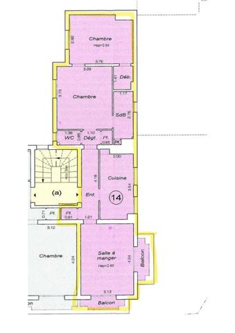 Nanterre (92000) Nanterre centre ville T3 de 56m2 4ème étage entre place du marché et La Boule