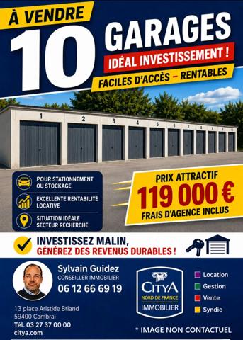 Parking à vendre Cambrai (59400)