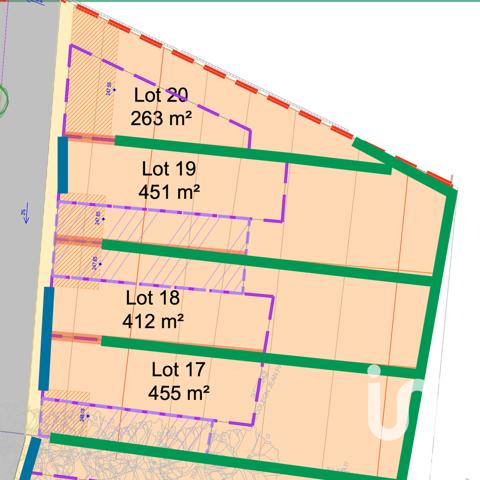 Terrain à vendre 451 m² Septème
