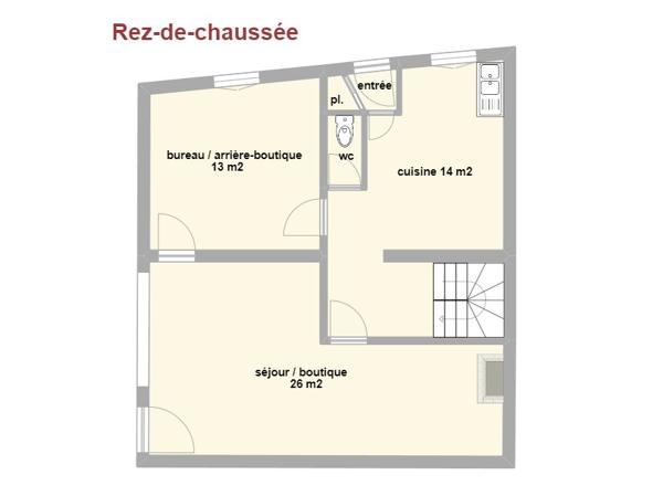 À vendre - Maison mitoyenne 2 côtés, 5 pièces située à Condom (32100)