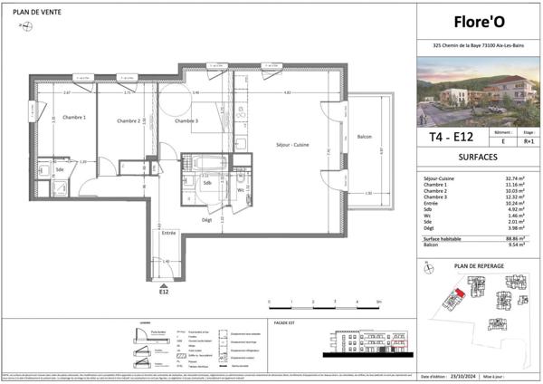 Appartement à vendre 4 pièces 89 m² Aix-les-Bains