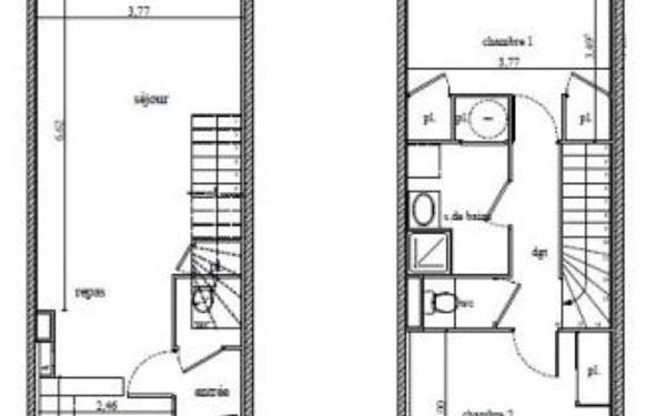 Maison à vendre    3 pièces • 66 m2 Tours