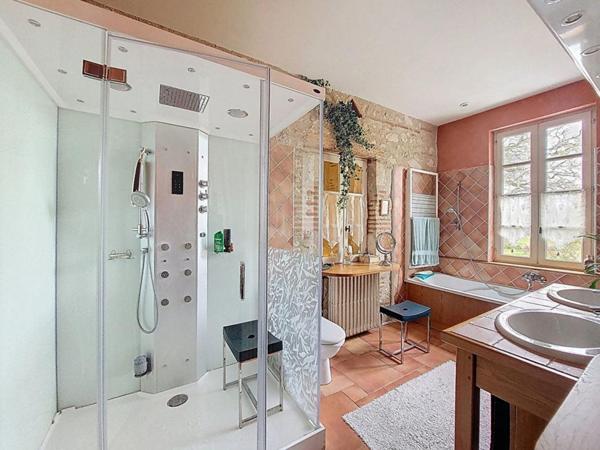 Ensemble Immobilier en pierre du 18ème - 14 pièce(s),431 m² (maison de Maître,  Pigeonnier, Dépendances, Piscine) Parc 1,4ha