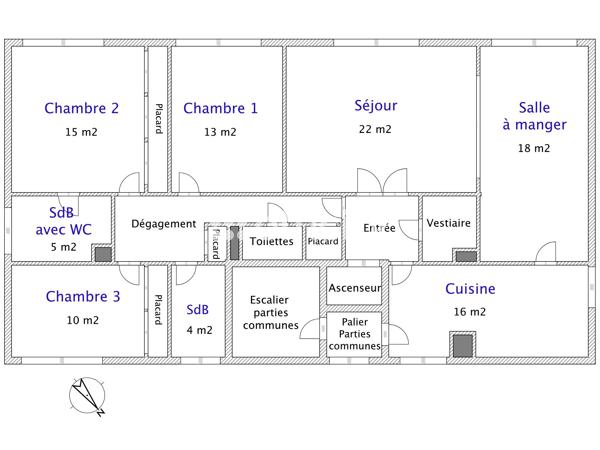 Appartement
         5 pièces
        - 125 m² Exclusivité 1 050 000 € *