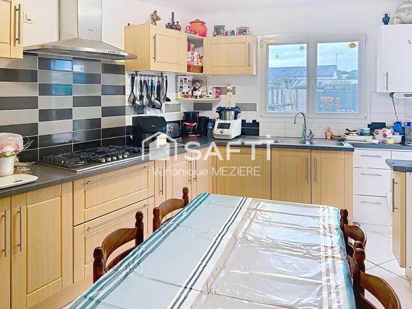 Maison 183 m² - 7 pièces avec 4 chambres dont 3 de plain-pied !