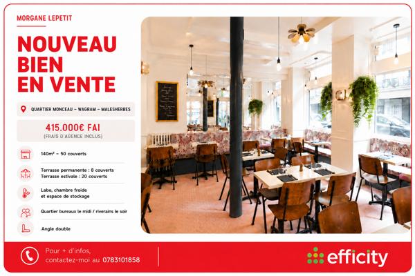 Fonds De Commerce
        
        - 140 m² 415 000 € *
