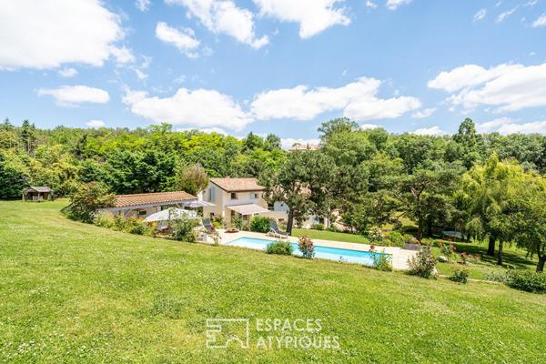 Maison familiale dans un cadre bucolique