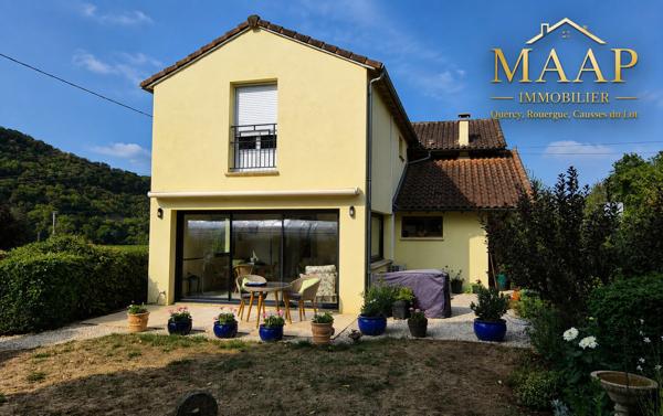 CAJARC – Maison entièrement rénovée - piscine couverte, grand garage 265 000 €