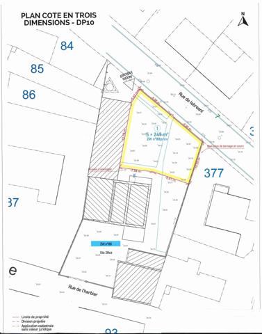 Terrain à vendre  249 m 2   SURZUR  - 56