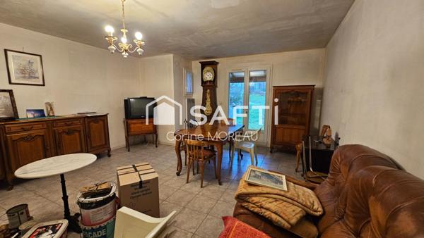 maison 75 m², cuisine, séjour, 2 chambres, garage