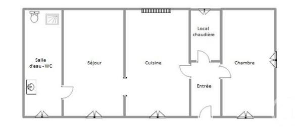 Maison à vendre  3 pièces - 49 m2 NOGENT LE ROI - 28