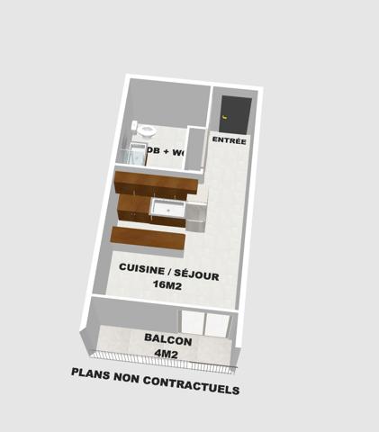 Appartement
         1 pièce
        - 25 m² Exclusivité 76 000 € *