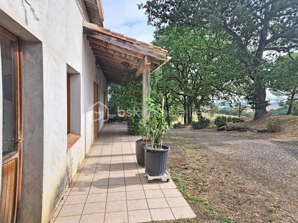 Et si votre prochain projet de vie commençait en Lomagne ?

À Lavit, au cœur de la Lomagne et dans un environnement privilégié avec vue sur la vallée, découvrez cette propriété pleine de caractère réunissant habitation, ancienne auberge et plusieurs hectares de terrain.

Un ensemble rare, idéal pour une grande famille mais surtout pour celles et ceux qui souhaitent concrétiser un projet de gîtes, chambres d’hôtes, restauration, réceptions, séminaires ou événementiel.

La partie habitation développe environ 273 m². Dès l’entrée, les volumes donnent le ton : une très grande pièce de vie chaleureuse avec cheminée ouverte, une cuisine indépendante également équipée d’une cheminée, deux chambres, une salle d’eau avec WC, un WC indépendant et une buanderie.

À l’étage, 6 chambres disposent chacune de leur propre salle d’eau et WC privatifs, un véritable atout pour une activité d’hébergement touristique. Toutes bénéficient également de la climatisation réversible.

À l’extérieur, une belle pergola invite à profiter du calme et de la vue sur la campagne environnante.

Mais le véritable PLUS de cette propriété, c’est son ancienne auberge d’environ 250 m², offrant une infrastructure déjà particulièrement intéressante pour un projet professionnel. Elle comprend notamment une grande salle de réception d’environ 100 m² avec terrasse, une cuisine de préparation équipée, un espace plonge, une chambre froide, deux réserves et une buanderie.

Le tout s’inscrit dans un superbe environnement de 3,6 hectares, composé d’espaces arborés, d’un jardin et d’un bois. Un grand hangar complète la propriété et offre une importante capacité de stockage.

Côté technique, la propriété bénéficie du double vitrage, de la climatisation réversible, d’un chauffe-eau thermodynamique, d’une toiture remaniée et deux compteurs triphasés. 

📍 Toulouse à environ 1h
📍 Agen à 45 min
📍 Castelsarrasin à 20 min
📍 Moissac à 25 min

Un lieu, plusieurs vies possibles. Maison familiale XXL, hébergement touristique, restauration, événements ou véritable changement de vie à la campagne : cette propriété offre un potentiel difficile à résumer en quelques lignes.