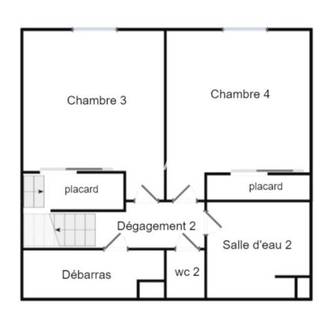 Grand appartement en duplex inversé avec Terrasse